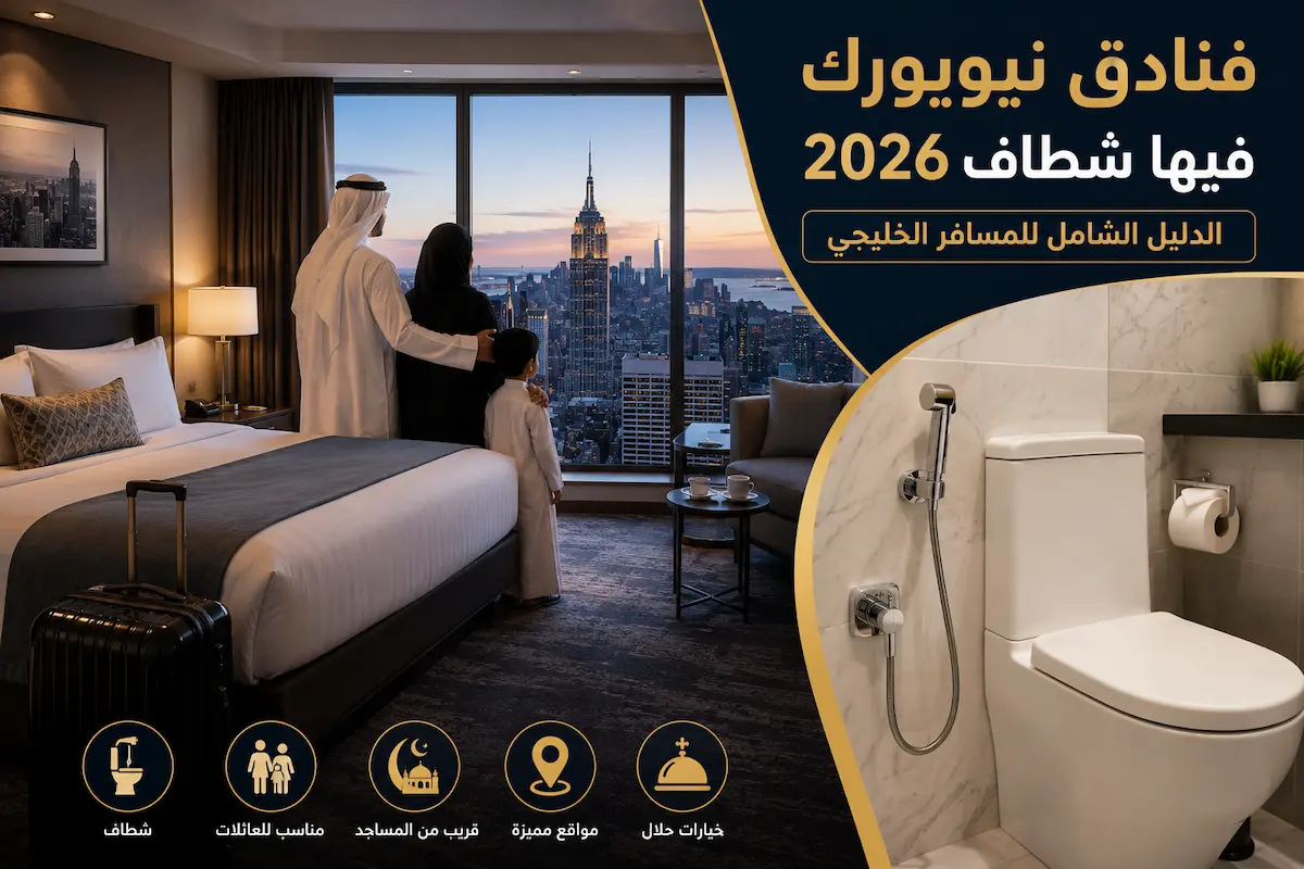 فنادق نيويورك فيها شطاف 2026 — دليل SafraVIP للمسافر الخليجي