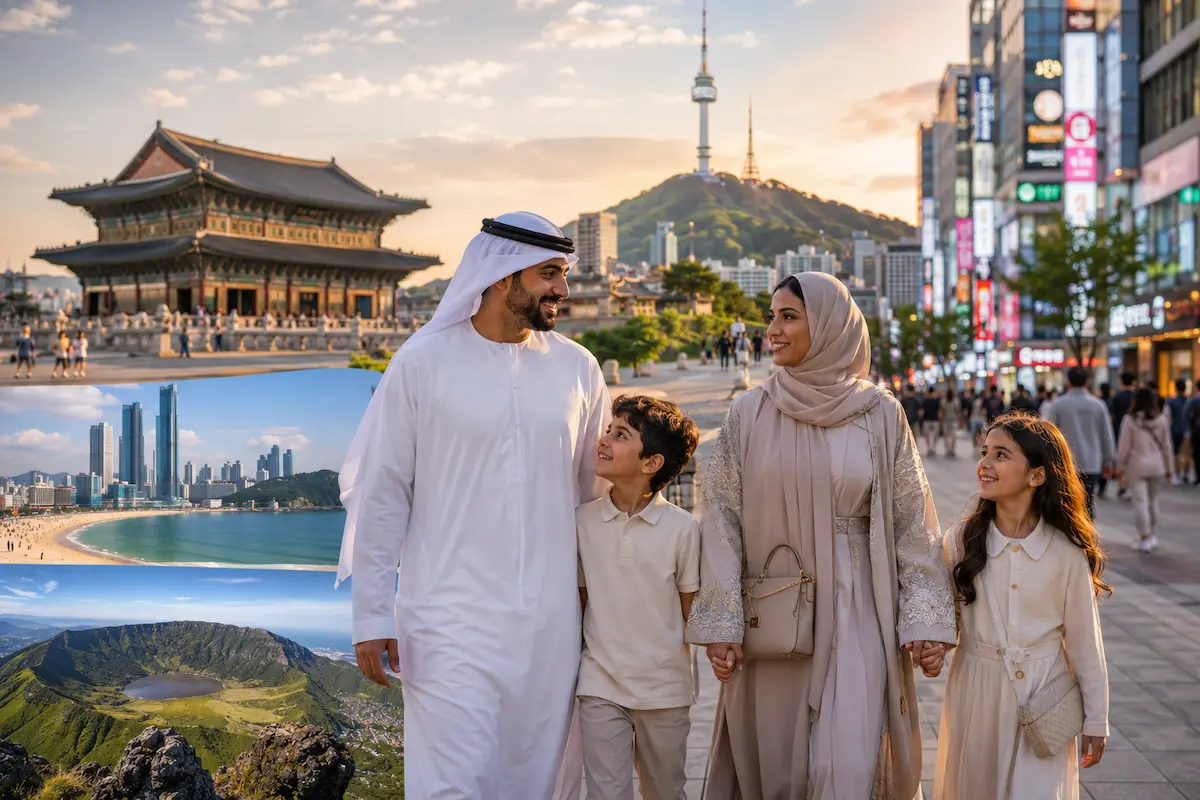 أفضل الأماكن السياحية في كوريا الجنوبية للعائلة الخليجية 2026 — سيول وبوسان وجيجو مع الأسعار بالريال