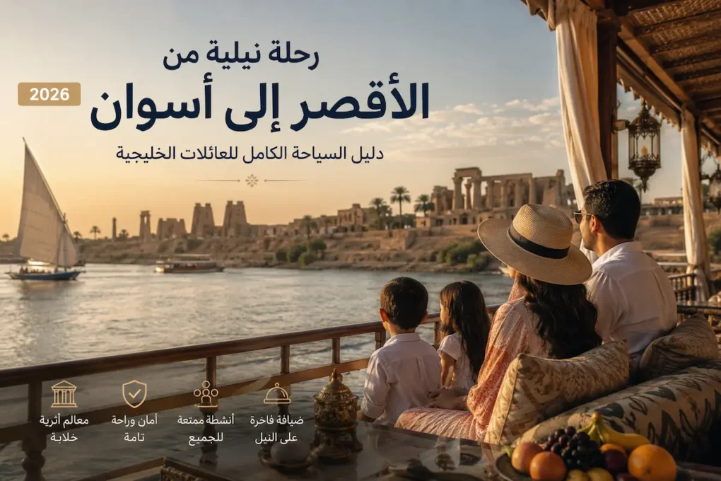 رحلة نيلية الأقصر وأسوان 2026 — الدليل الكام